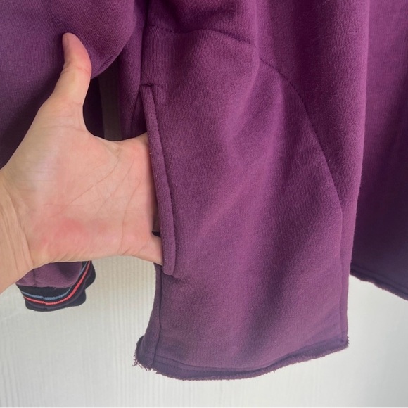 Free People - Birdie Pullover Black Tea Oversized Pocket Sweatshirt Size XS - Picture 7 of 12